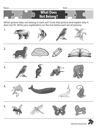 Deductive Reasoning Puzzles #1: Beginning Links to Logic – sample page 4