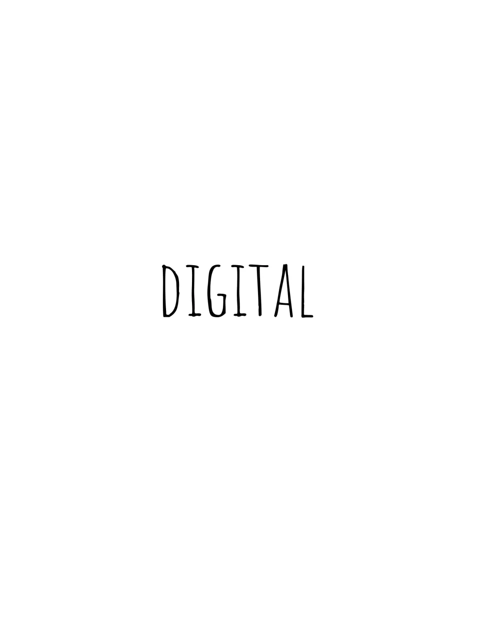 Section divider titled DIGITAL, marking the start of the online slide version of the shirt design activity