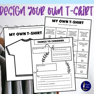 Design your Own T-Shirt Activity – cover