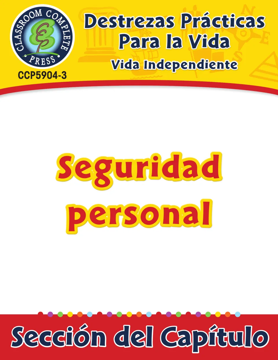 Seguridad personal (Personal Safety) chapter section cover from the Vida Independiente life skills series