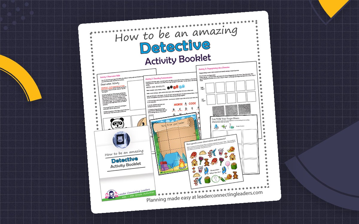 Detective Activity Booklet – Junior Scout Badge Resource preview