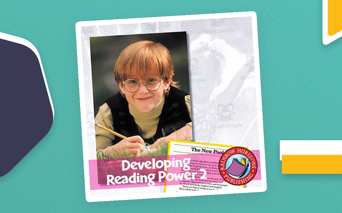 Developing Reading Power 2 cover with a student wearing glasses and the subtitle “Stories with Comprehension Activities.”