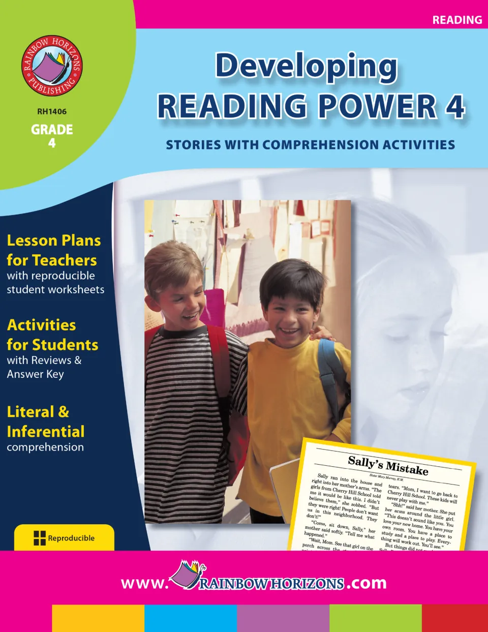 Developing Reading Power 4 cover: stories with comprehension activities, student worksheets, reviews and an answer key