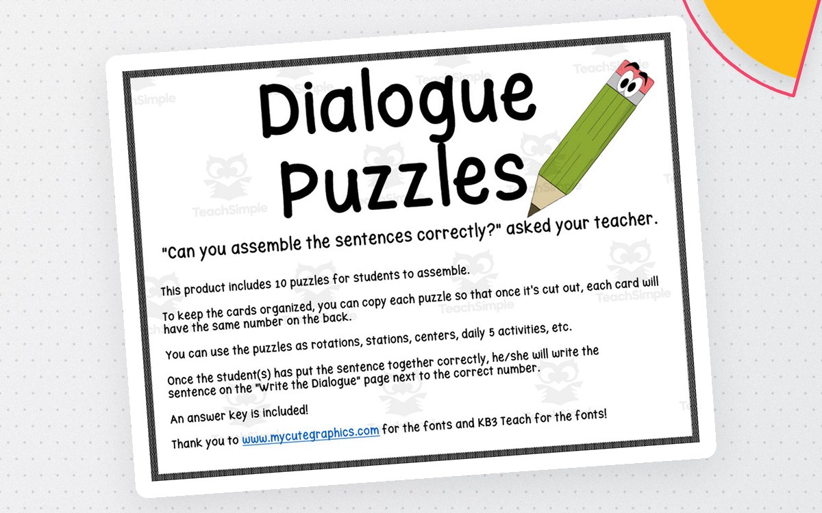 Dialogue Puzzles preview