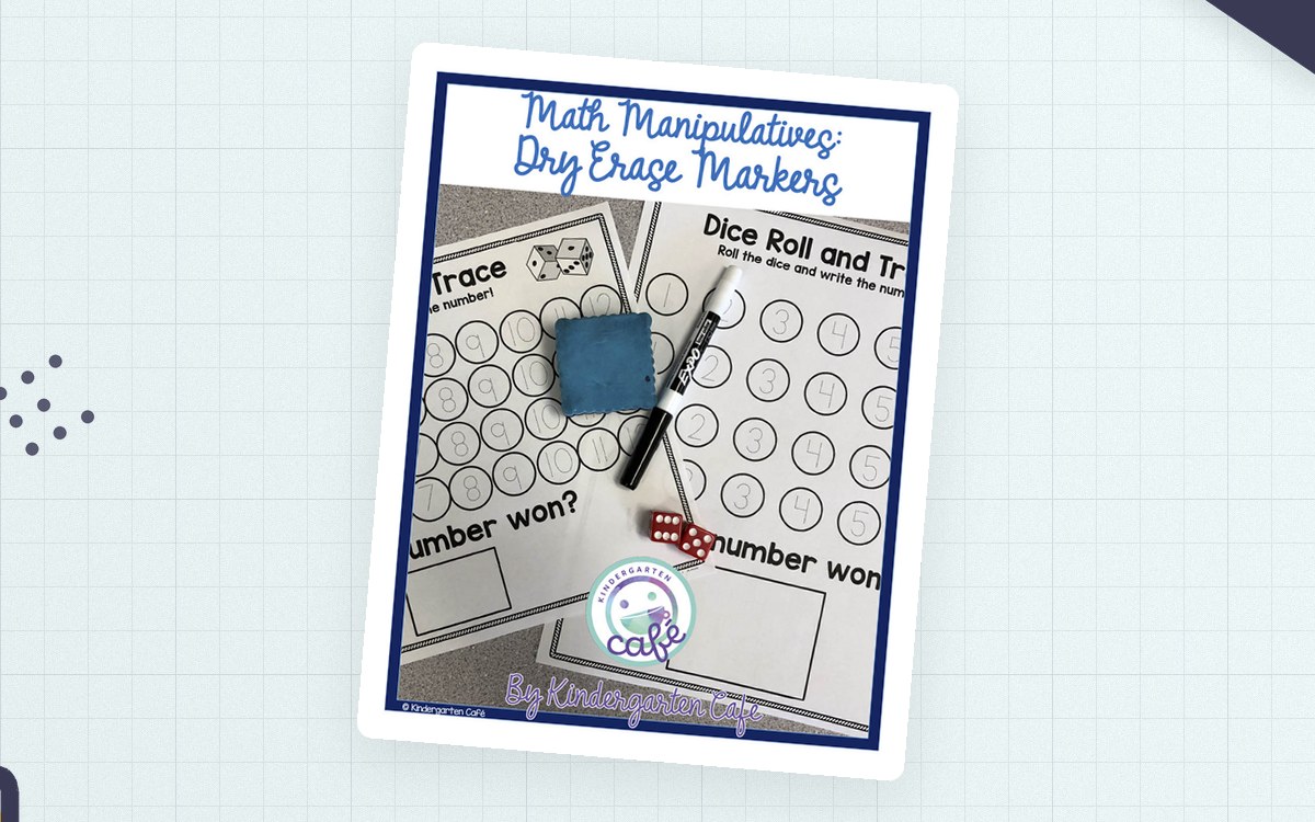 Dice Roll and Trace – Number Practice Printables preview