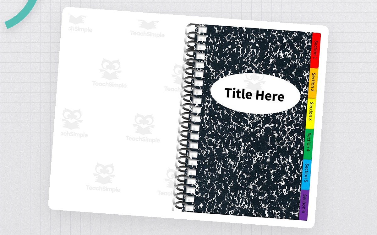 Digital Interactive Notebook Template preview