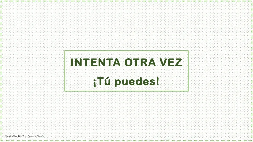 Retry feedback after reading question 1: 'Intenta otra vez' (try again) and '¡Tú puedes!' (you can do it)