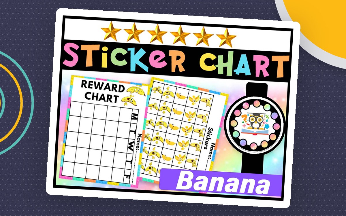 Digital Sticker Charts Rewards | Daily Behavior Chart Digital Stickers preview