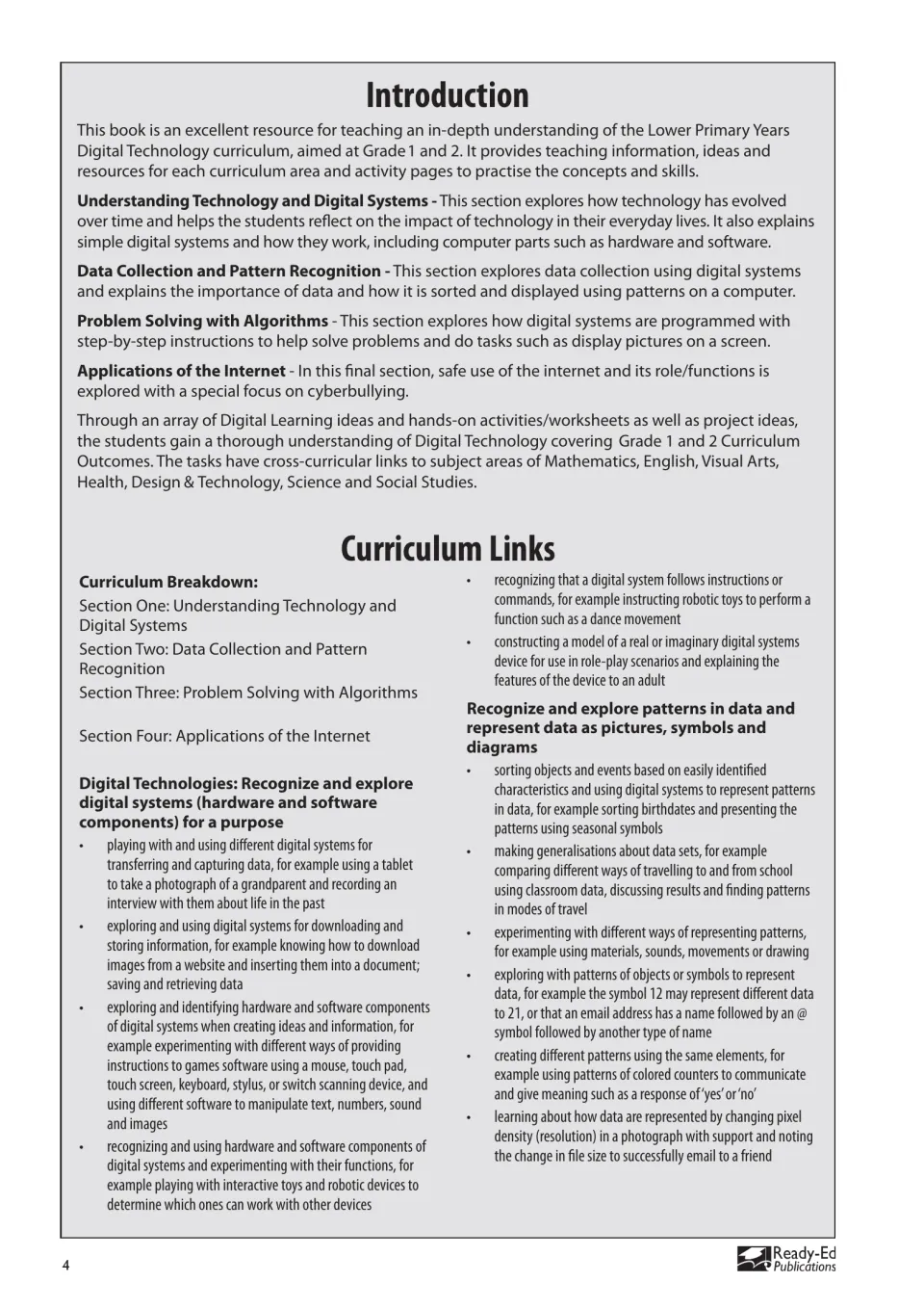 Introduction to the teaching book and curriculum links for digital systems, hardware, software and data