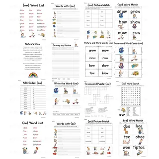 OA OW OE Vowel Teams – Phonics Activity Packet – sample page 3