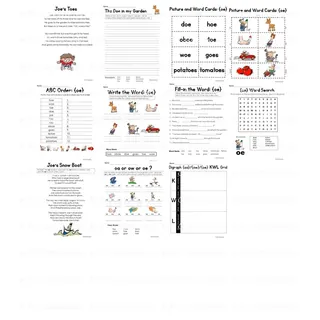 OA OW OE Vowel Teams – Phonics Activity Packet – sample page 4