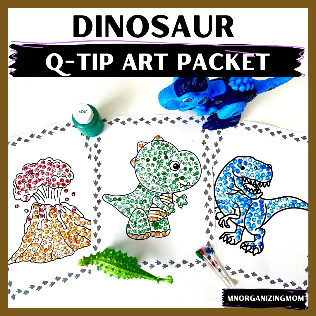 Dinosaur Q-Tip Art Packet – cover