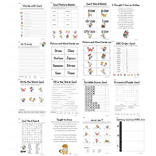 AU & AW Diphthong – Vowel Sounds Activity Packet – sample page 3