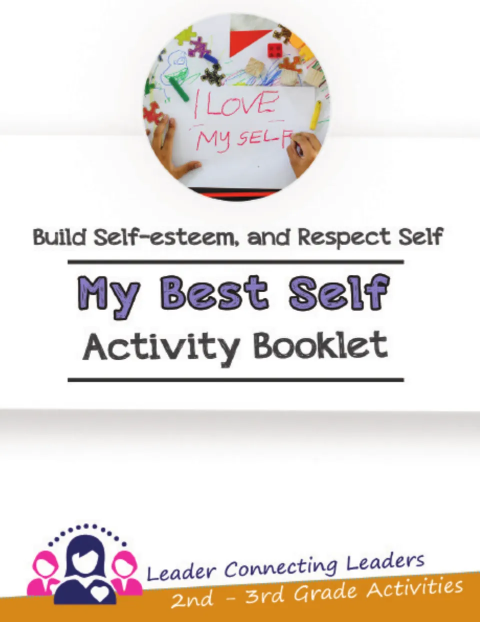 My Best Self Activity Booklet cover identifies self-esteem and self-respect activities for grades 2–3.