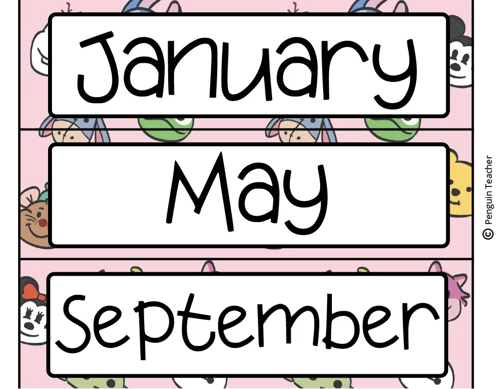 Disney Theme Calendar Pieces – cover