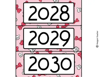 Disney Theme Calendar Pieces – sample page 3