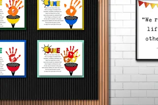 DIY Handprint Calendar - June Craft & Poem, Homeschool Activity – preview 2