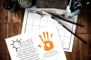 DIY Handprint Calendar - June Craft & Poem, Homeschool Activity – preview 3