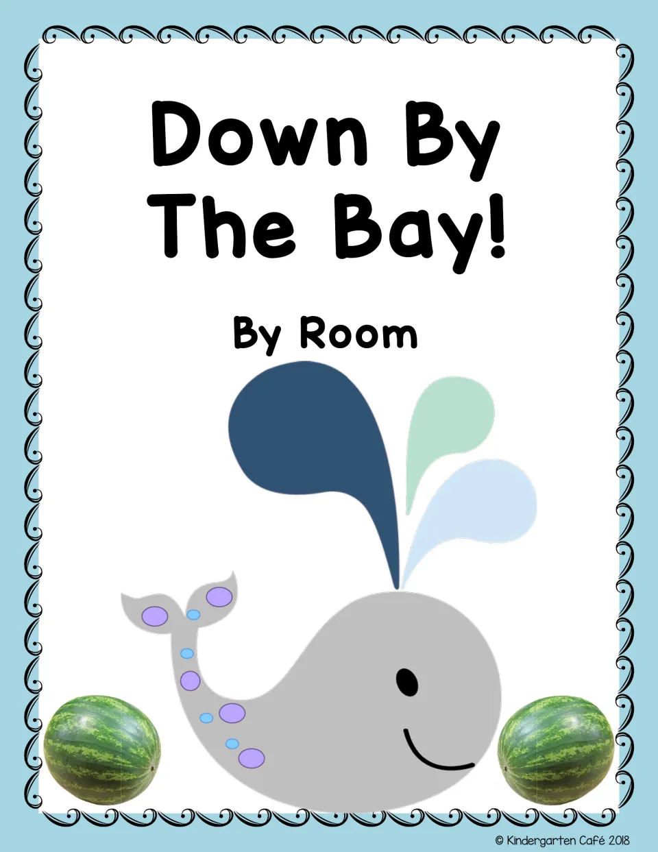 Class book cover titled 'Down By The Bay!' with 'By Room' for identifying the class that created the book.