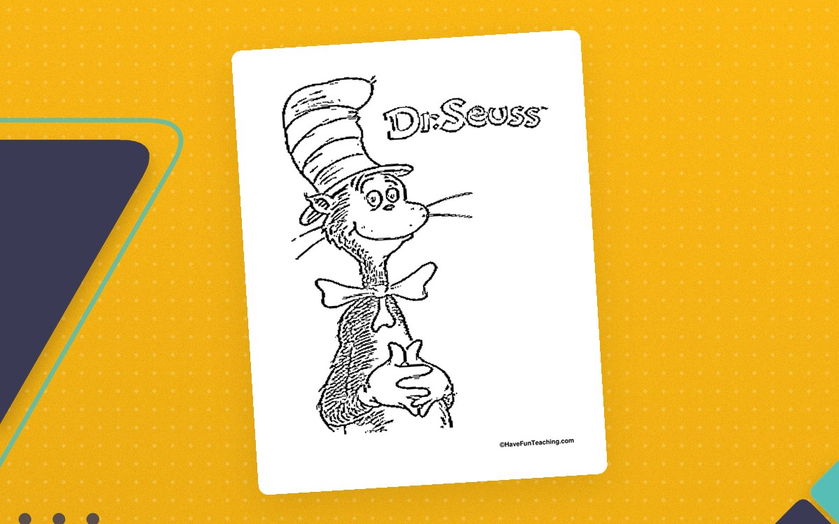 Dr. Seuss Coloring Page preview