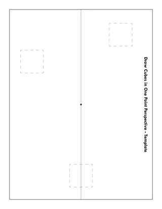 Drawing Cubes in One Point Perspective – Art Lesson – sample page 2