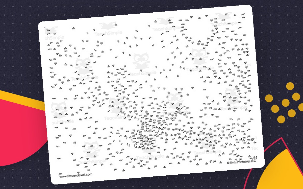 Extreme eagle dot-to-dot page filled with hundreds of tiny numbered points forming a bird silhouette.