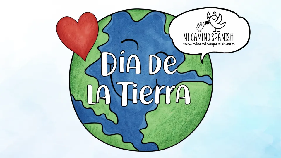 Spanish cover of the bilingual ebook, titled 'Día de la Tierra' (Earth Day), matching the English cover.