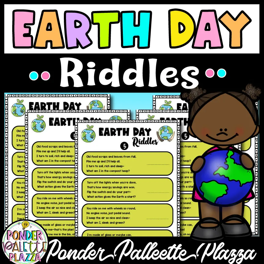 Earth Day Riddles – Brain Teaser Activity – cover