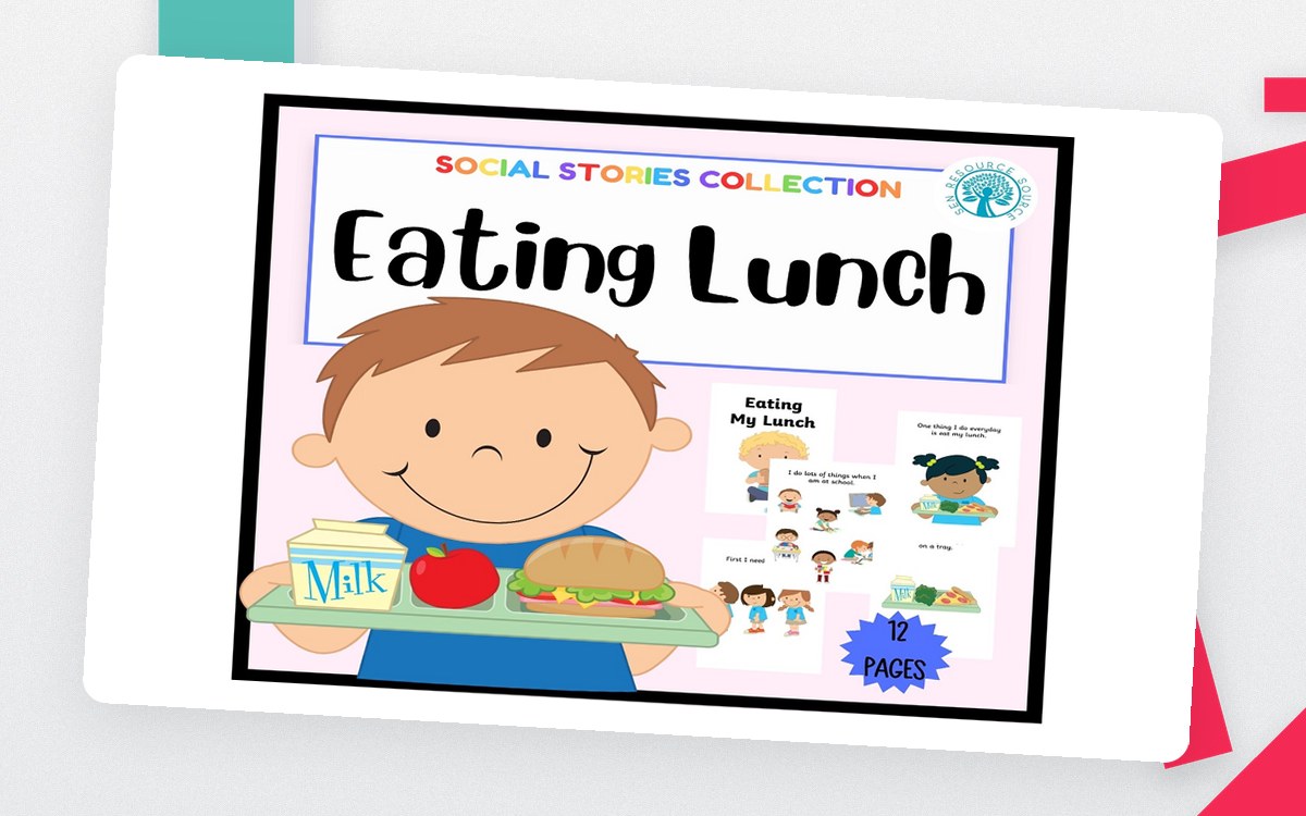 Eating My Lunch at School Social Story preview