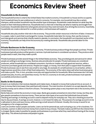 Economics + Personal Budget Coloring Activity – cover