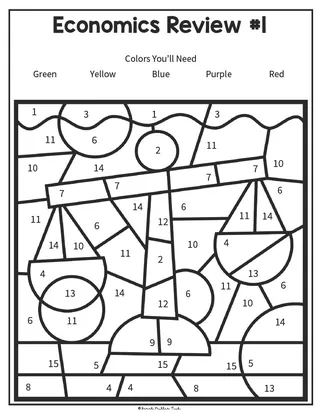 Economics + Personal Budget Coloring Activity – sample page 3
