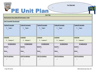 Editable PE Unit Plan Template – preview
