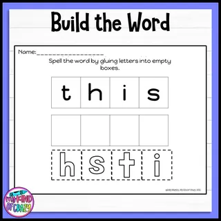 Edmark, Level 1 Set L Printable, Special Ed – sample page 2