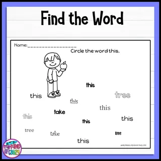 Edmark, Level 1 Set L Printable, Special Ed – sample page 3