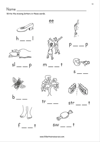 EE Phonics Worksheets: 5 FREE! – sample page 2