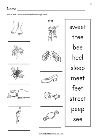 EE Phonics Worksheets: 5 FREE! – sample page 4