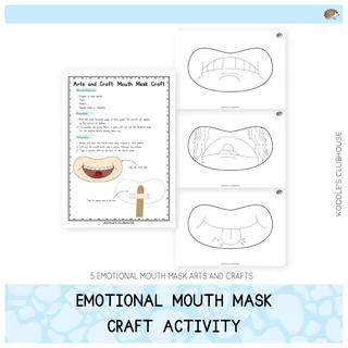 Emotion Masks Craft – Feelings & Emotions Activity – cover