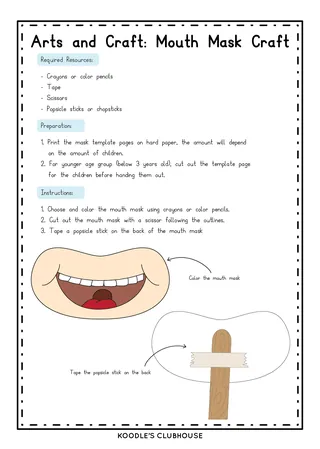 Emotion Masks Craft – Feelings & Emotions Activity – sample page 2