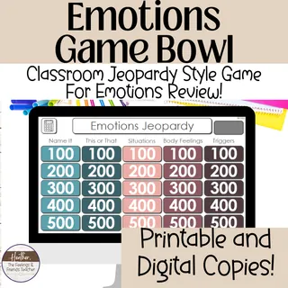 Feelings Jeopardy – Emotions Identification Game – cover