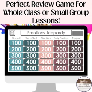 Feelings Jeopardy – Emotions Identification Game – preview 1