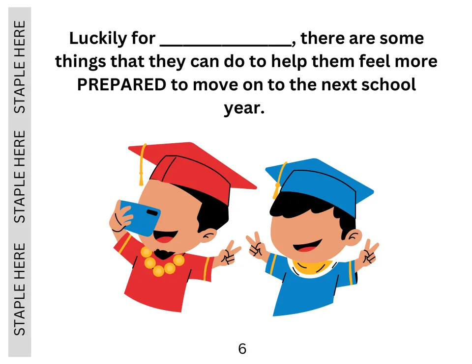 Feeling prepared: story saying there are things the student can do to get ready for next year, with cheering graduates