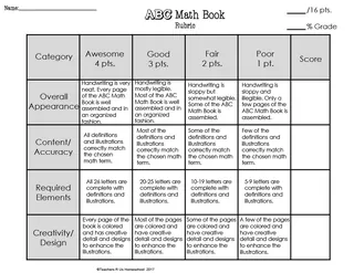 End of Year ABC Math Book – sample page 3