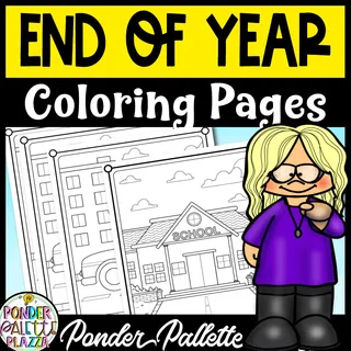 End of Year Coloring Pages – cover