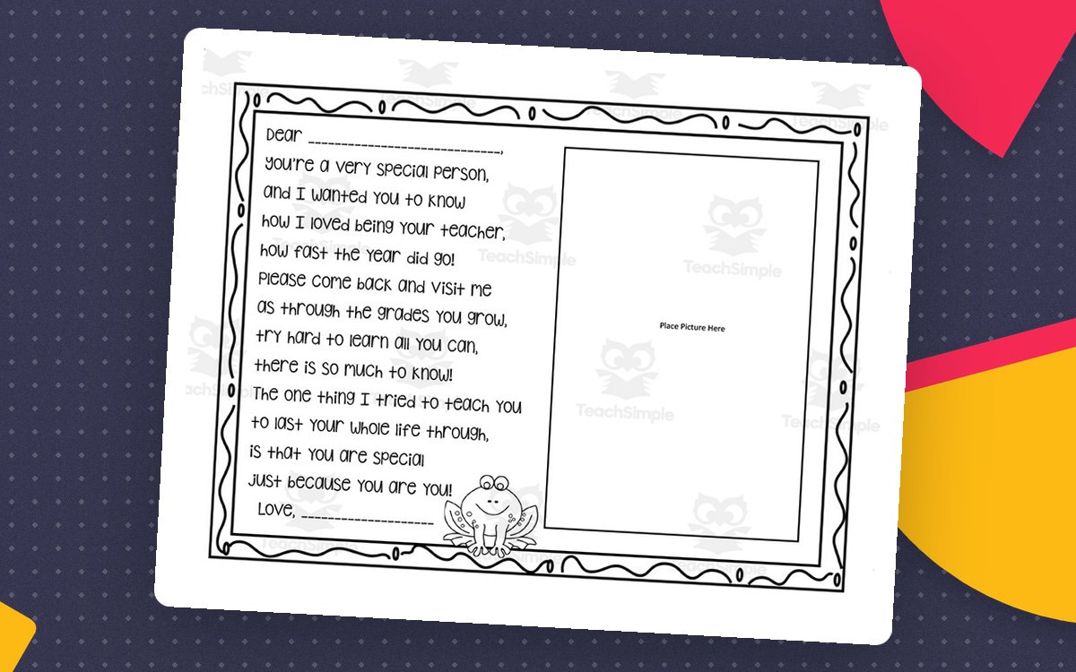 End of Year Poem preview