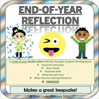 End-of-Year Reflection – Middle School Writing Prompts – cover