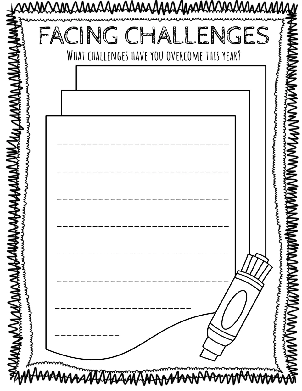Facing Challenges: students write about the challenges they have overcome during this school year