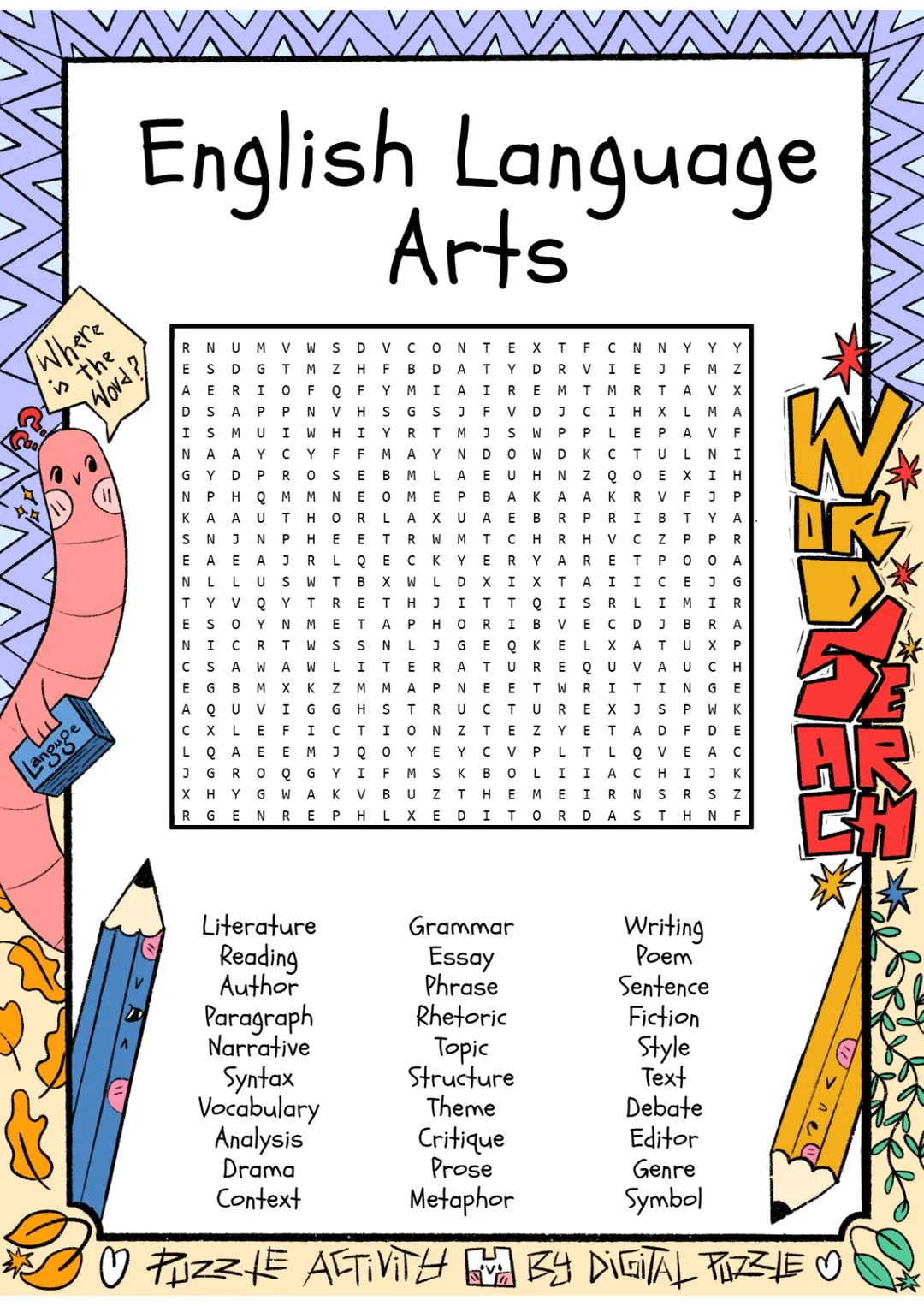 Ela Word Search – cover