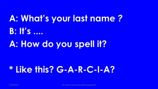 English Spelling Alphabet & Common Titles – preview 2