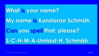 English Spelling Alphabet & Common Titles – preview 3
