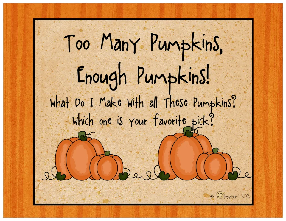 Graphing activity poster asks what to make with all the pumpkins and which choice is each student's favorite